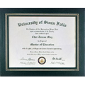 Certificate Holder - Black with a poly window - Holds 8-1/2" x 11" Certificate